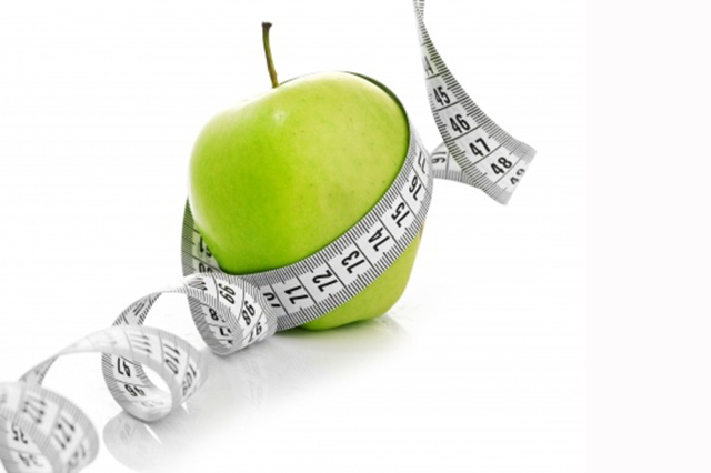 apple with tape around