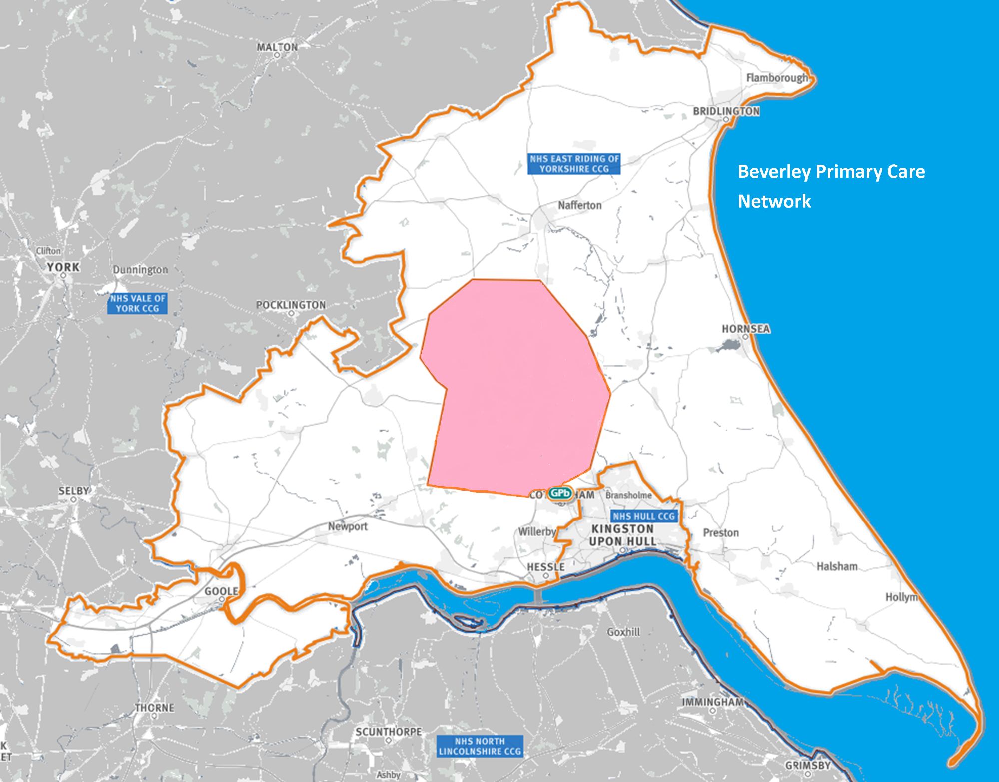 Map East Riding of Yorkshire